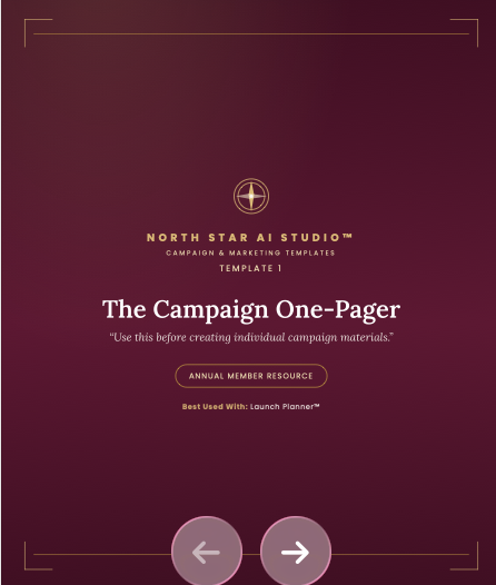 The Campaign One-Pager